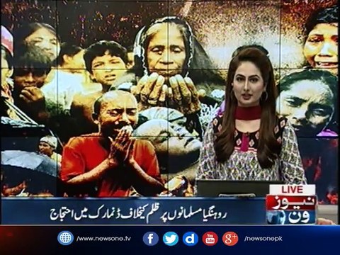 Denmark protest against the atrocities against Rohingya Muslims