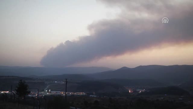 Domaniç İlçesinde Başlayan Orman Yangını, Bozüyük'e Doğru İlerliyor