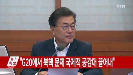 문재인 대통령 국무회의 모두발언 / YTN