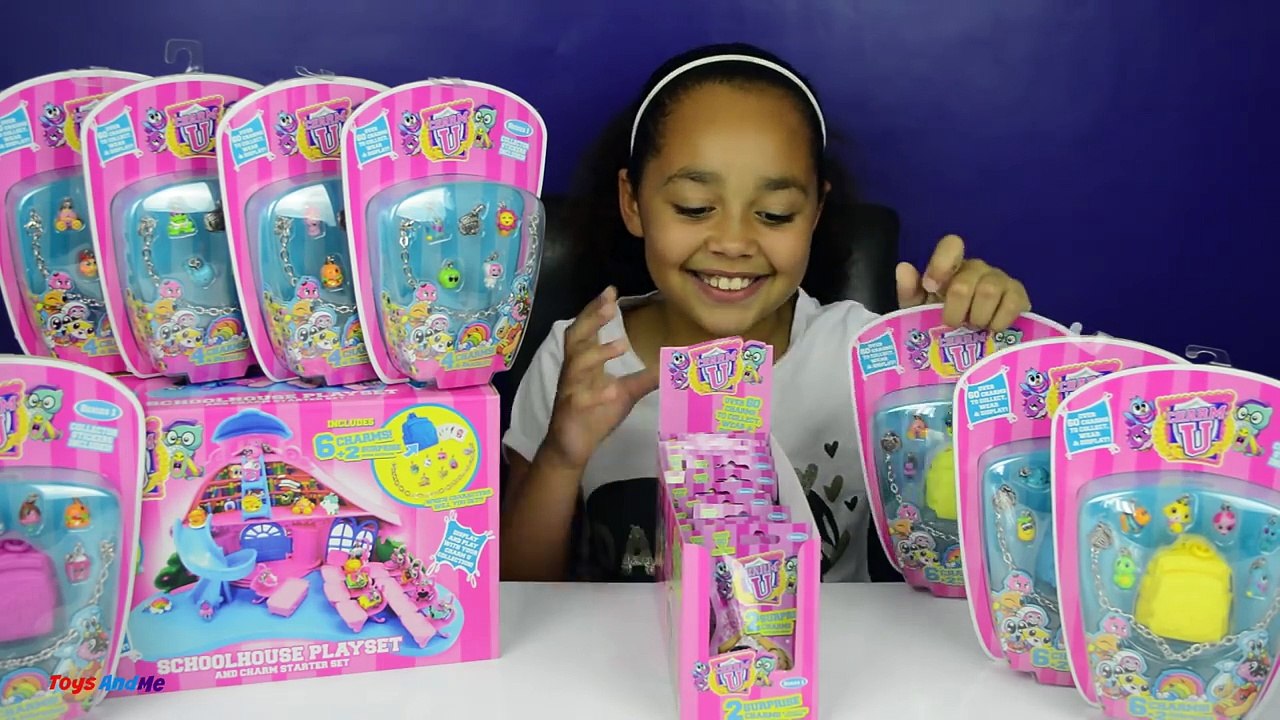 NEW Charm U SchoolHouse Playset Collectible Charms Blind Bags Surprise Huge Toy Opening