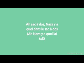 Naza - Sac À Dos (Paroles⁄Lyrics)