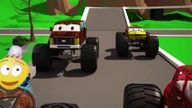 Monster Truck Adventures | NEW EPISODE | Car Wash | Monster Truck Stunts Cartoon For Children