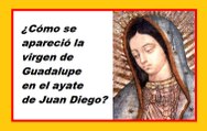 ¿Cómo apareció la imagen de la virgen de Guadalupe en el ayate de Juan Diego