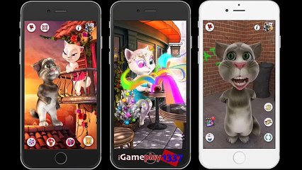MY TALKING TOM vs TALKING TOM LOVES ANGELA vs MY TALKING ANGELA