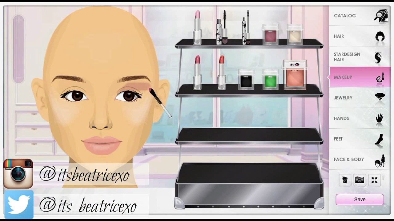 Stardoll Makeup Tutorial _ Ariana Grande Makeup Look