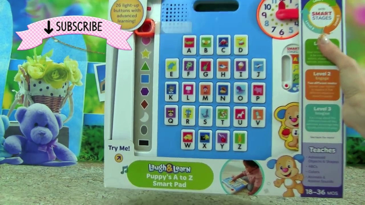 Laugh & Learn Puppys A to Z Smart Pad Fisher Price! Learn ABC Alphabet, Shapes, Colors! Educational