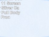 Skinomi TechSkin  Sony Vaio Tap 11 Screen Protector  Silver Carbon Fiber Full Body Skin