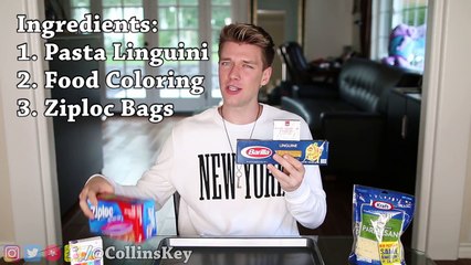 DIY Edible RAINBOW PASTA!!! Collins Key