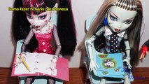 Como fazer fichário para boneca Monster High, Barbie, MLP, EAH, etc