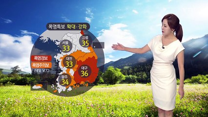 [날씨] 폭염특보 강화...모레 곳곳 소나기 / YTN