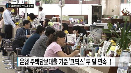 주택담보대출 금리 일제히 올라...5%대 육박 / YTN
