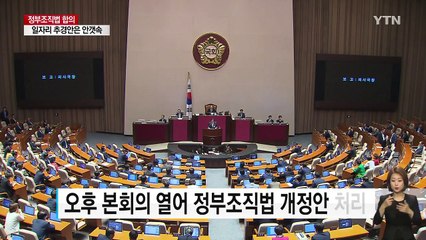 오늘 정부조직법 처리...추경은 여전히 '평행선' / YTN