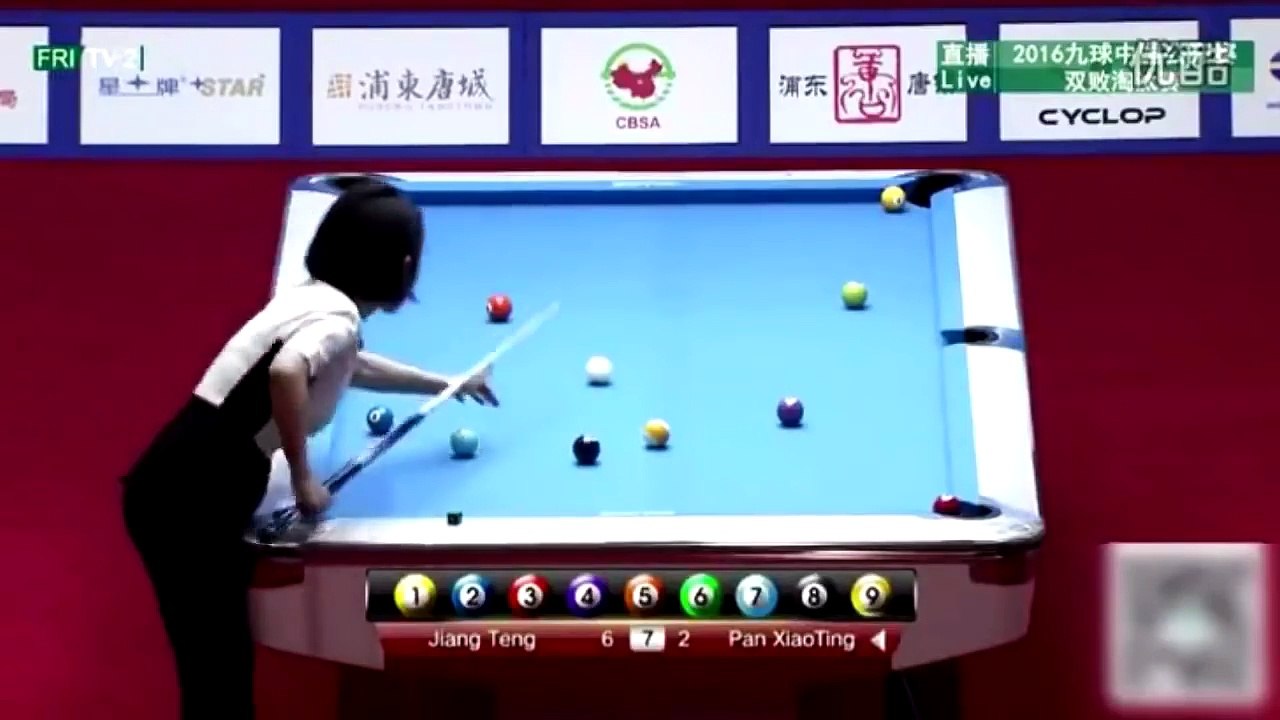 潘晓婷这一杆清台走位全是细节，秀身材也是关键