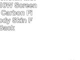 Skinomi TechSkin  MSI Windpad 110W Screen Protector  Carbon Fiber Full Body Skin  Front