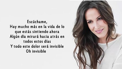 Malú - Invisible (Lyrics)