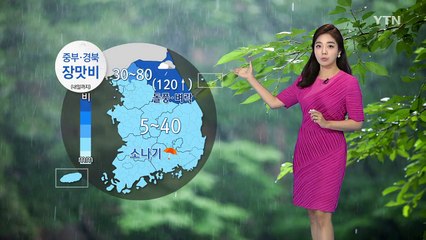 [날씨] 중부·경북 장맛비...남부 폭염 기승 / YTN