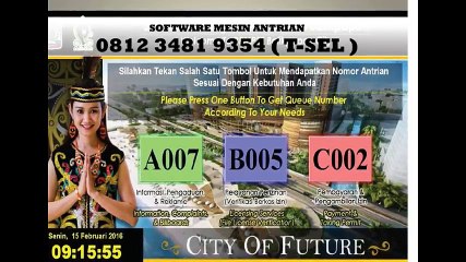 CALL : 0812 3481 9354 (TSEL ) Sistem Antrian