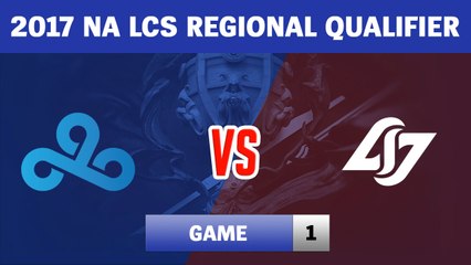 Highlights: C9 vs CLG Game 1 | Cloud9 vs Counter Logic Gaming | 2017 NA LCS Regional Qualifier