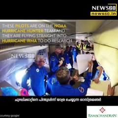 NOAA plane flies through powerful Hurricane Irma