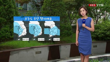 [날씨] 오늘도 중부 장맛비...전남·경남 소나기 / YTN