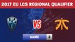 Highlights: H2K vs FNC Game 3 | H2K vs Fnatic | 2017 EU LCS Regional Qualifier