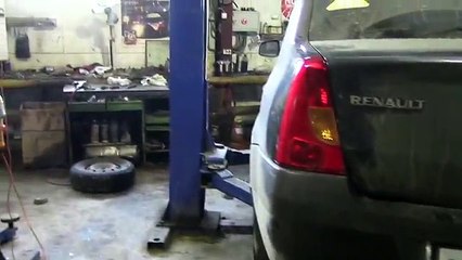 Замена лягушки заднего хода на Рено Логан