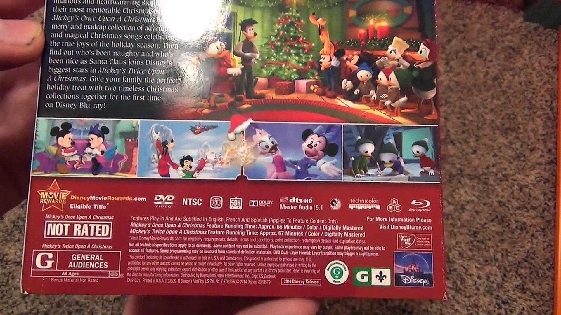 Disney Mickeys Once and Twice Upon a Christmas Blu-Ray Review and Unboxing, image size:1920x1080