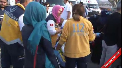 Ankara'da yolcu otobüsü tıra çarptı