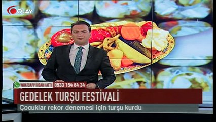 Çocuklar rekor denemesi için turşu kurdu (Haber 10 09 2017)