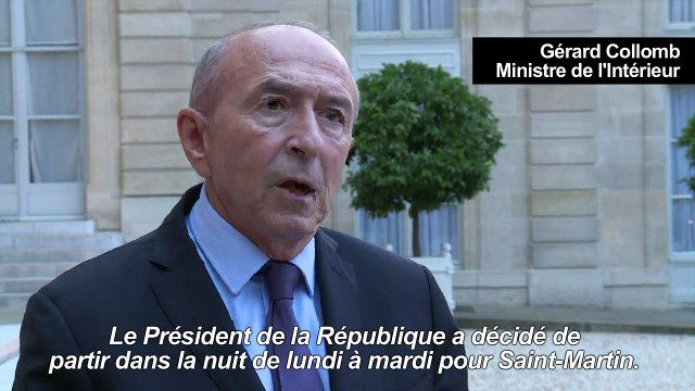 Ouragans/Irma: Macron partira lundi soir à Saint-Martin