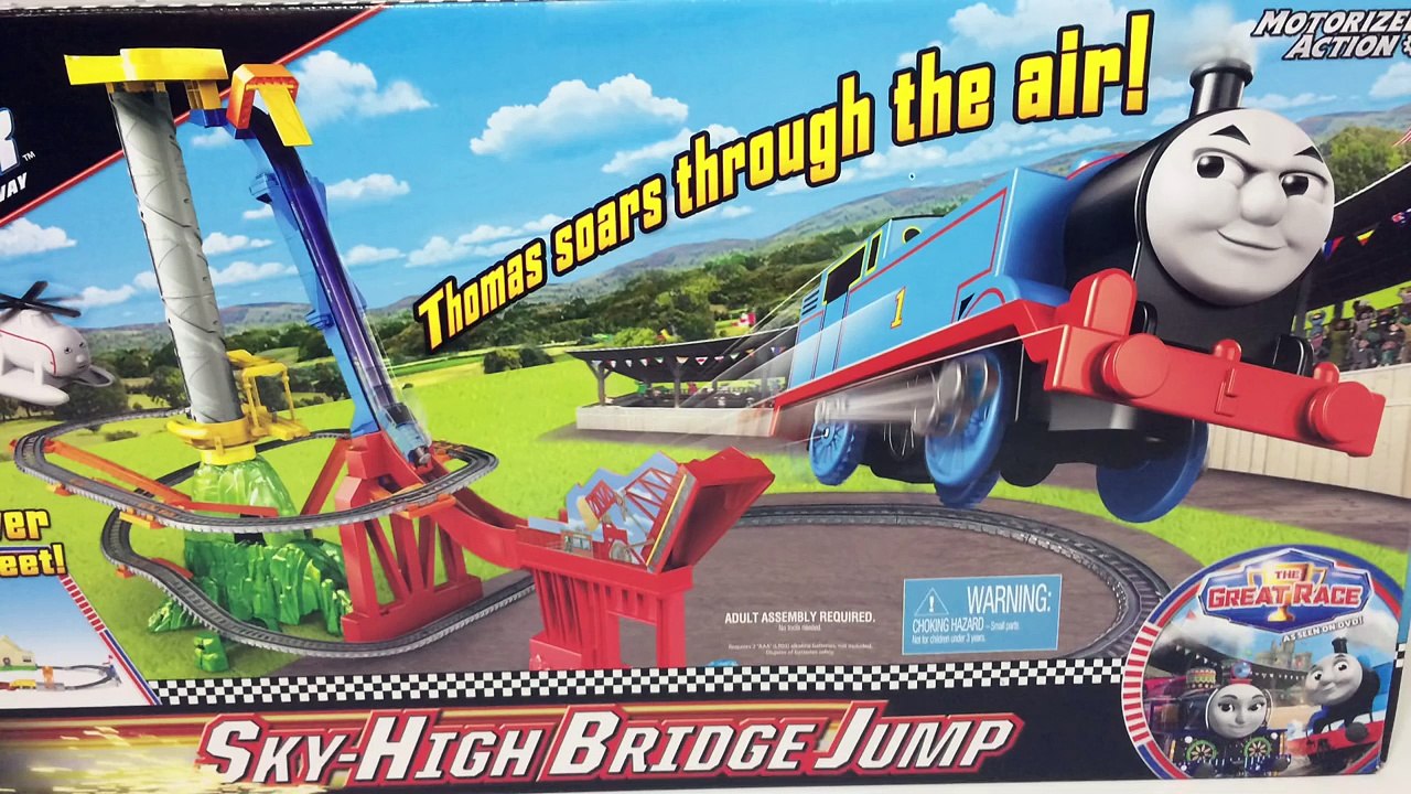 Thomas and Friends TrackMaster Sky High Bridge Jump Fisher-Price - Unboxing Demo Review