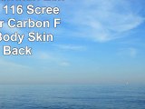 Skinomi TechSkin  Lenovo Miix 2 116 Screen Protector  Carbon Fiber Full Body Skin