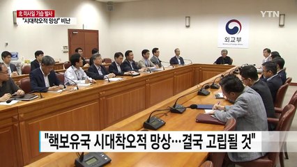 "北 핵보유국 망상...국제사회와 강력 규탄" / YTN