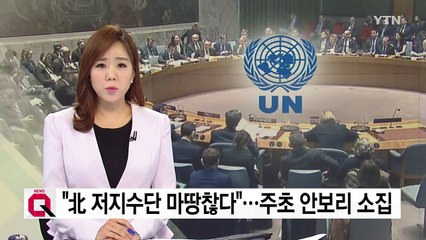 "北 저지 수단 마땅찮아"...주초 안보리 소집 / YTN