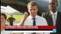 REPLAY - Discours d''Emmanuel Macron à Pointe-à-Pitre après le passage de l''ouragan Irma aux Antilles