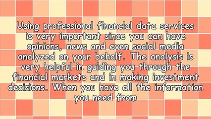 Getting Your Financial Data From A Service Provider