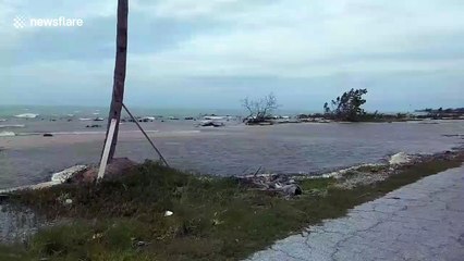 Battered Bahamas coast revealed