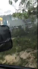Storm winds are surging in Big Pine Key, FL as Hurricane Irma's powerful eyewall