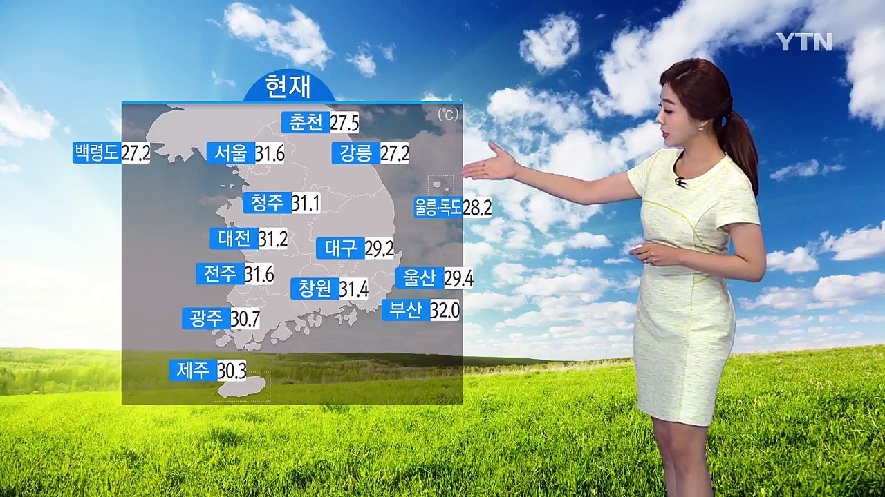 주말 폭염 '맹위'...태풍 '노루' 내일 밤 규슈 상륙 / YTN