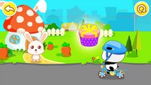 Baby Panda Play & Learn New Words | Animated Stickers - Vehicle Themes | Babybus Kids Games