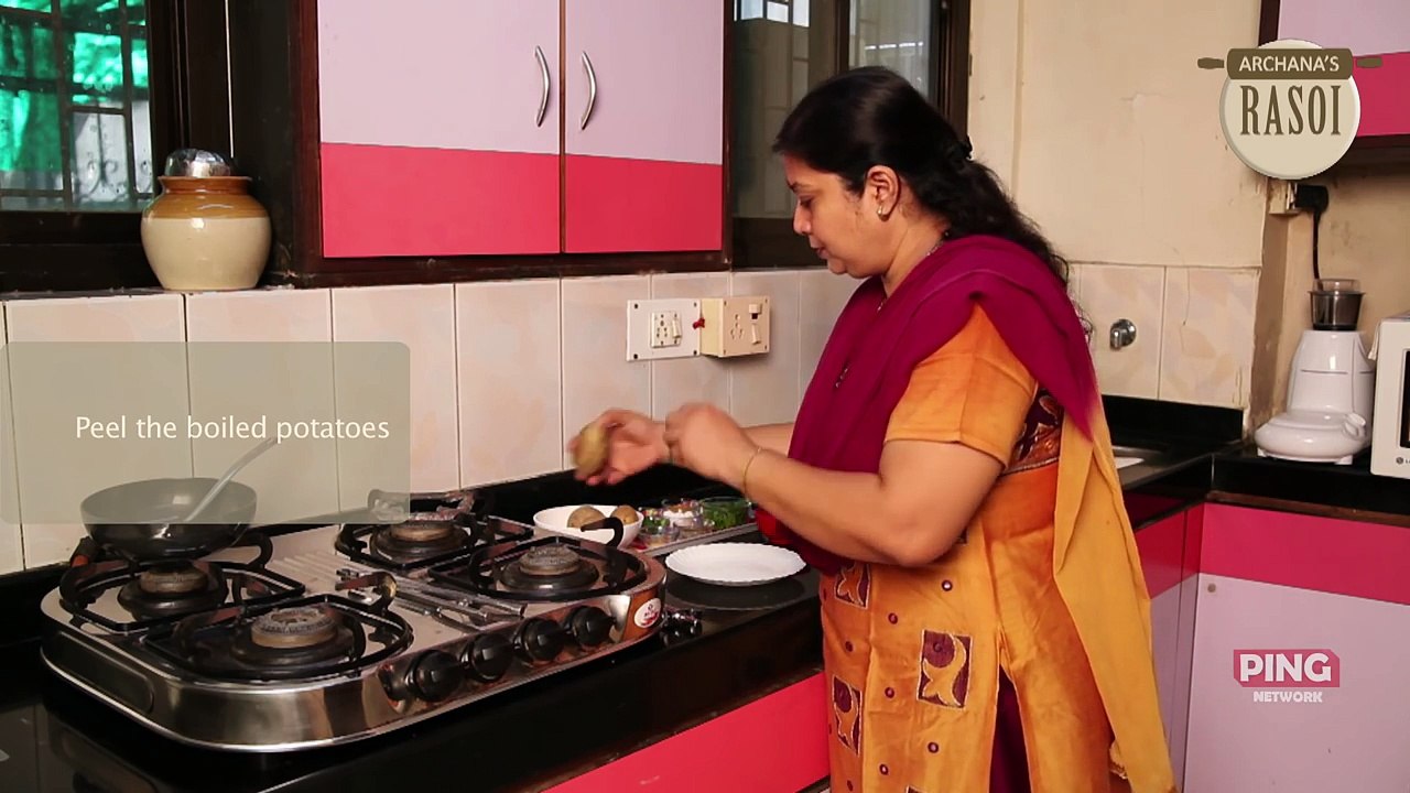 Home-Made Quick  And Easy Aloo Subzi (Dry Potato Curry) By Archana