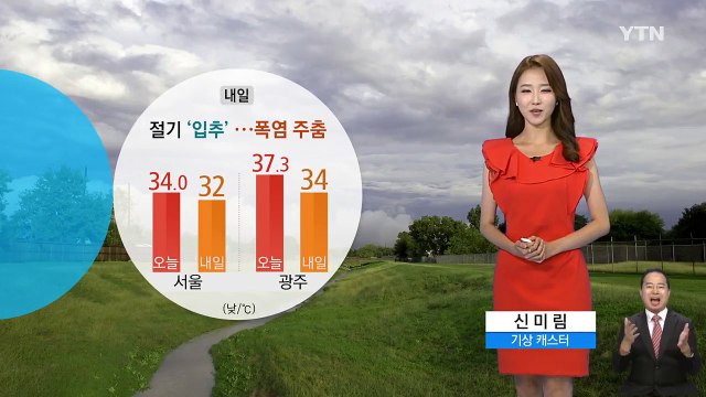 [날씨] 내일 절기 '입추'...폭염 기세 주춤 / YTN