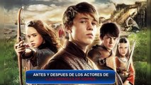 Se puso RICA| Actores de Las Crónicas de NARNIA Antes y Después | Calidad Sunjuano