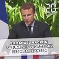 Emmanuel Macron assume ses propos sur « les fainéants »