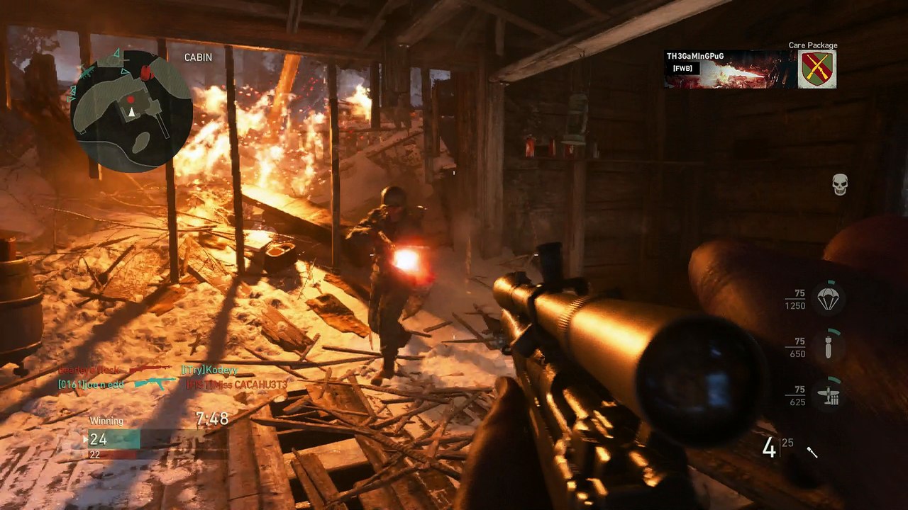 Gameplay COD WW2 - M1903 - Ardennes - Elimination Confirmée