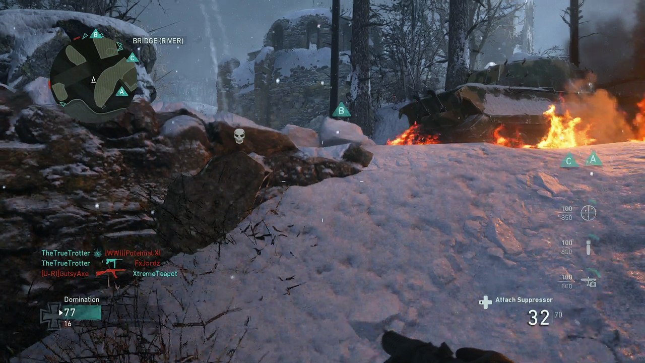 Gameplay COD WW2 - Waffe 28 - Ardennes - Domination