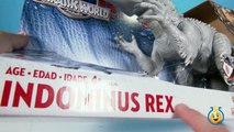 Jurassic World Toys Indominus Rex Dinosaur Action Figure & Play Doh Surprise Dinosaur Eggs