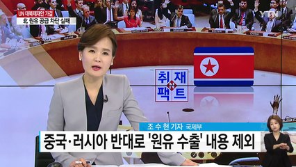 [취재N팩트] '원유 공급' 제재 빠진 안보리 결의안...실효성은? / YTN