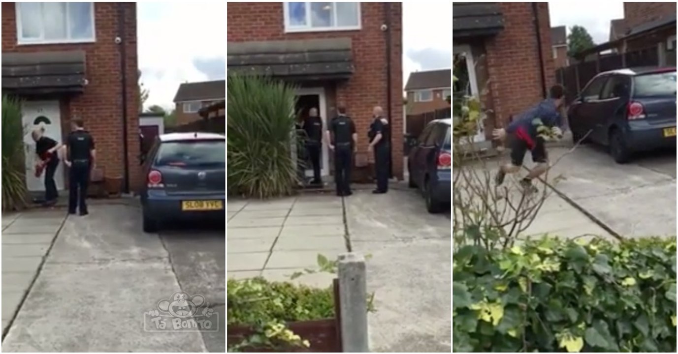 Quando a polícia não conhece o ditado... "quando uma porta se fecha, abre-se uma janela"!