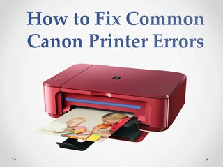 How to Fix Canon Printer Error Codes